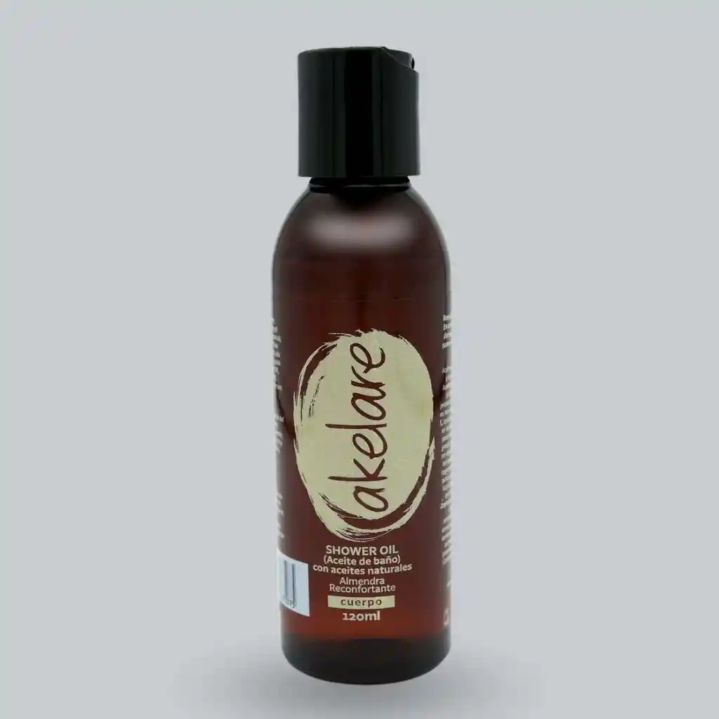 Shower Oil (aceite de Baño) Con Aceites Naturales. Almendra Reconfortante + Akelare + T0016 + Limpiar + Humectar