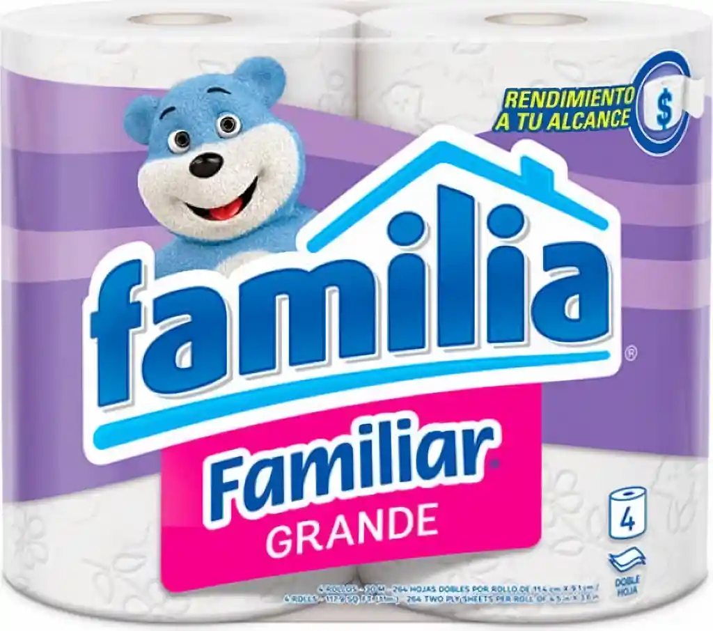 Familia Papel Higiénico Familiar Grande Pack