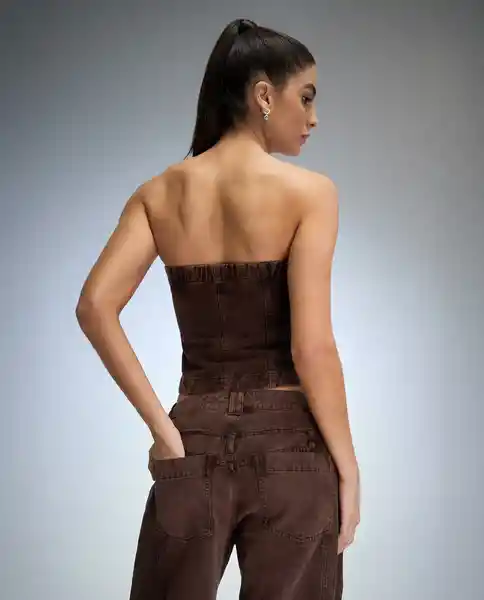 Camisa Mujer Café Talla L 612G084_CAF171321