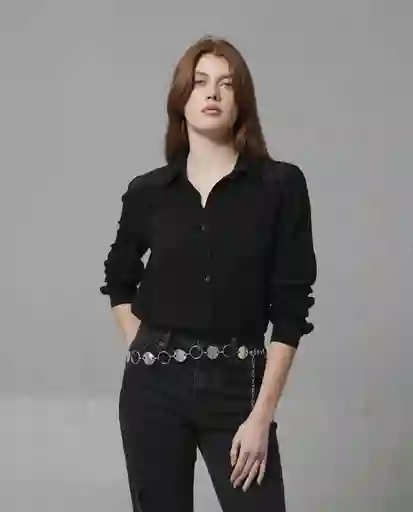 Camisa Mujer Negro Talla L 219G010_NEG194007 Rifle