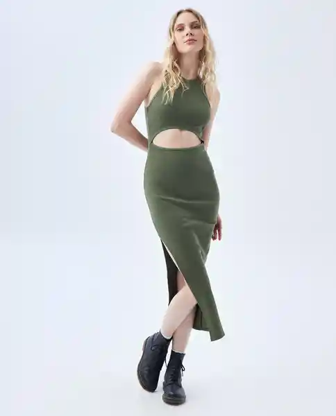 Vestido Mujer Verde Talla S 672F000 Americanino