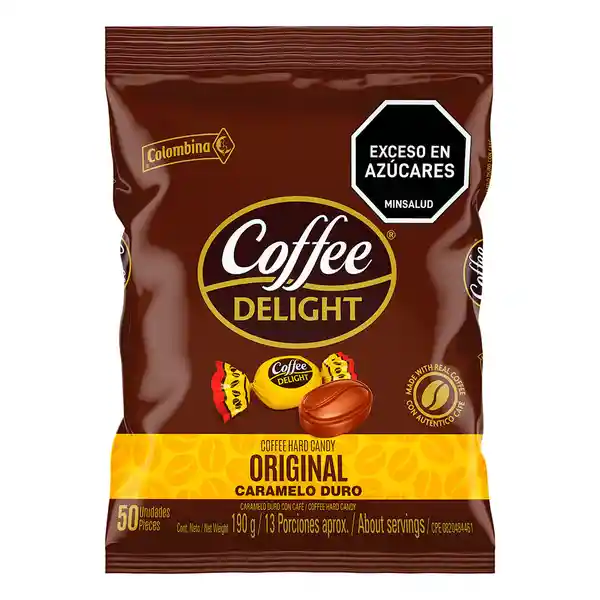 Coffee Delight Caramelos Duros Sabor a Café