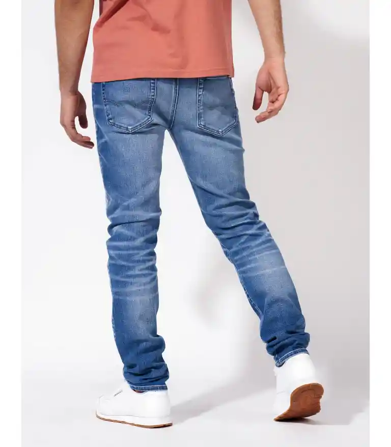 Jean Slim Azul Talla 36 X 34 Hombre American Eagle