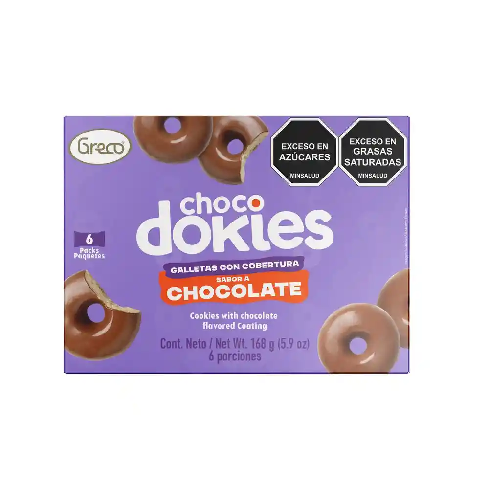 Galleta Choco Dokis Chocolate Greco