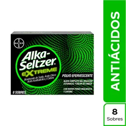 Alka-Seltzer Extreme Tabletas Efervescentes Caja x 8 sobres