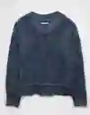 Suéter Tejido Mujer Azul Talla: X-SMALL 1447766 American Eagle