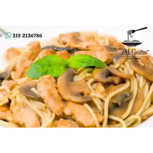 Polli e funghi