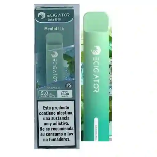 Ecigator Vapeador Mentol Ice 1500 Puffs 5%