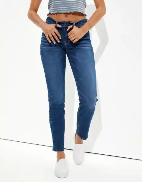 American Eagle Jean Next Level Índigo Profundo Talla 8 Regular