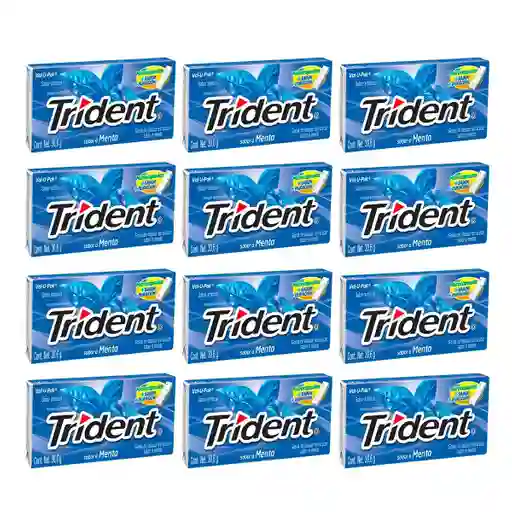 Trident Chicle Evup Menta 12 x 30.6 g