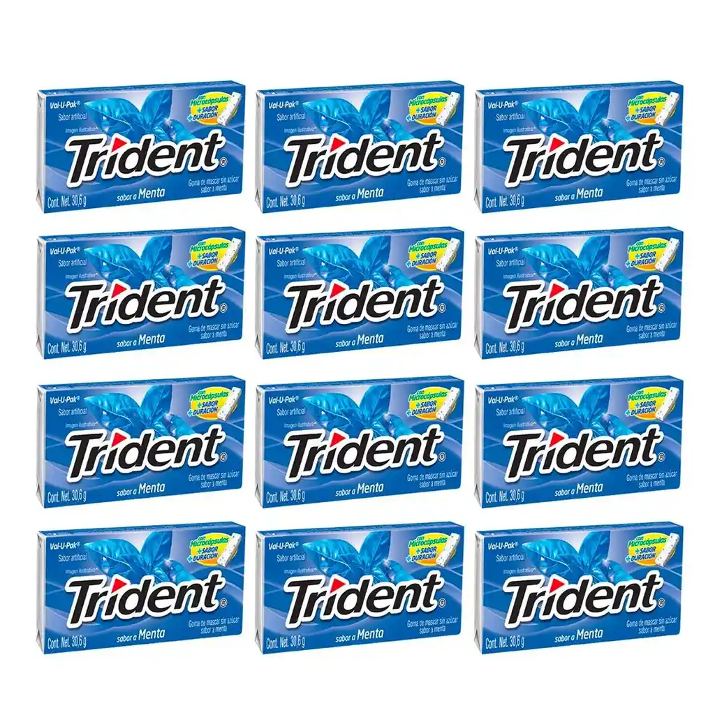 Trident Chicle Evup Menta 12 x 30.6 g