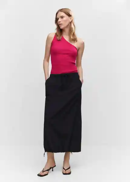 Top Asim Fucsia Talla XS Mujer Mango