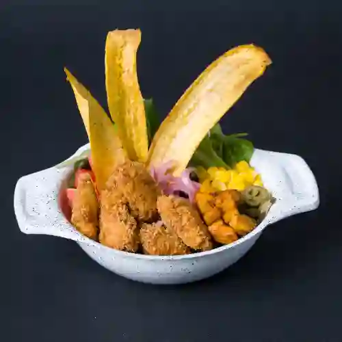 Bowl Pollo Empanizado y Bebida