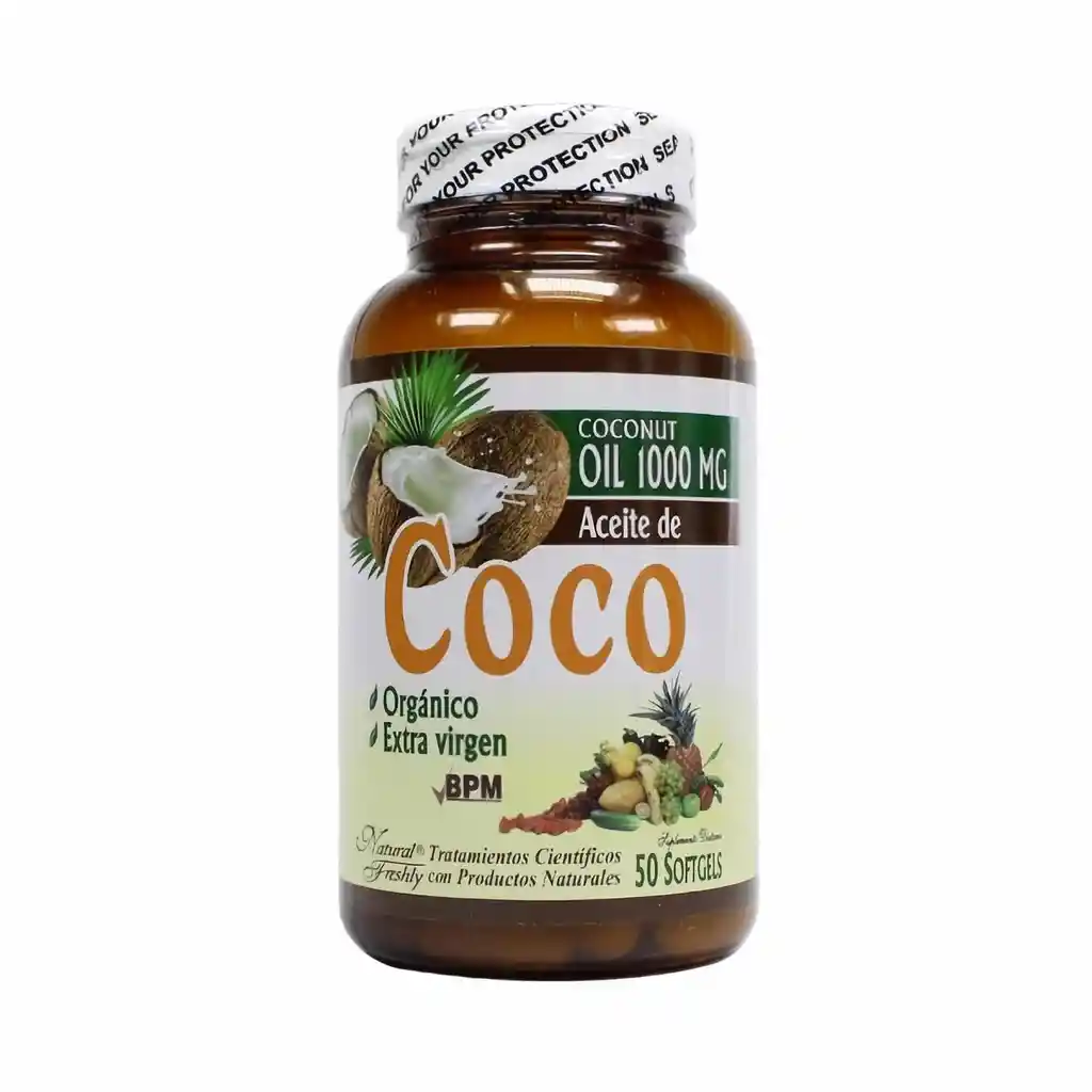 Natural Freshly Aceite de Coco Orgánico Extra Virgen