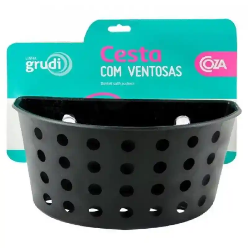 Coza Canasta Ventosas Negro 10812-0008