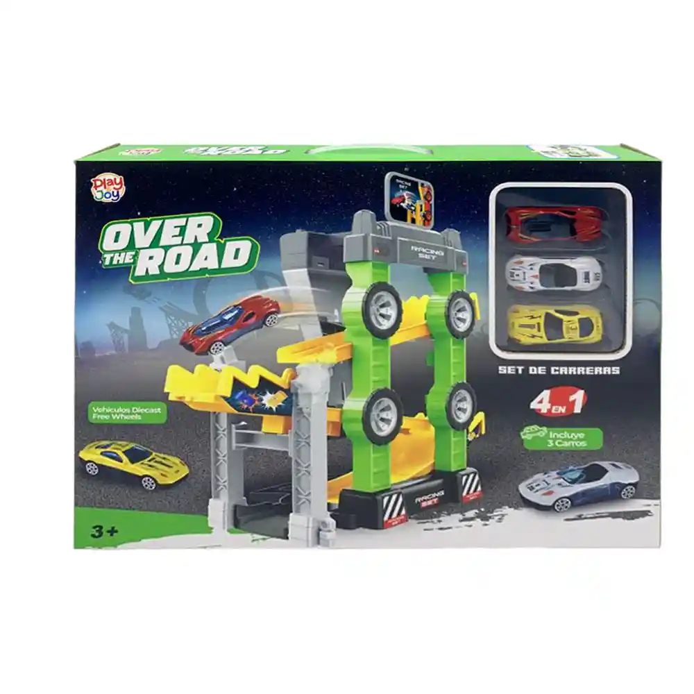 Pista Rail Car Amarillo Play And Joy