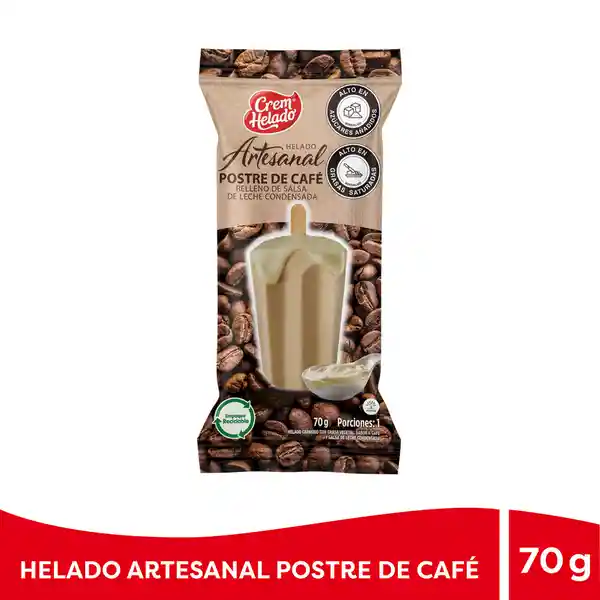 Crem Helado Helado Artesanal Postre de Café