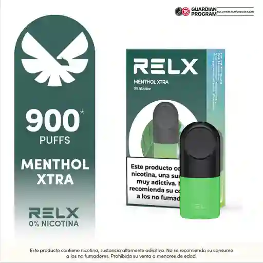 Relx Pod Vape Recargable Menthol Xtra 0%