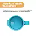 Cilindro Plástico Con Asa Amarillo y Azul 2 L Miniso