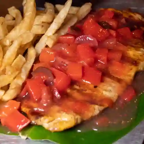 Cañón en Salsa de Frutas