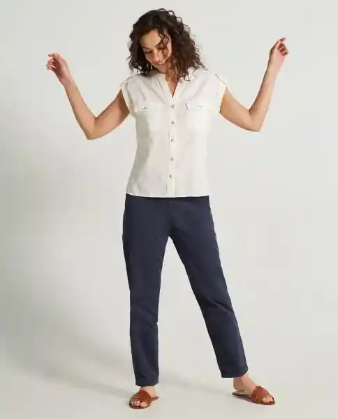 Camisa Blanco Puro Claro Mujer Talla S 619d020 Esprit