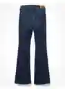 Jean Flare Azul Talla 8 Regular Mujer American Eagle