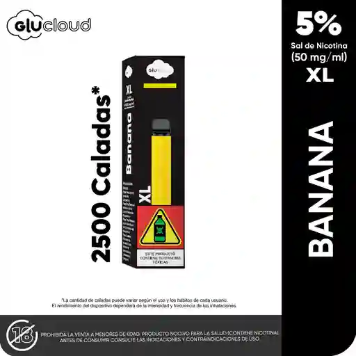 Glucloud Vapeador  Banana XL