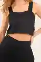 Top Amatista Color Negro Talla XS Ragged