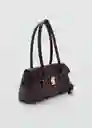 Bolso M Siena Burdeos Talla 99 Mujer Mango