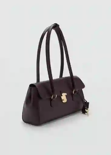 Bolso M Siena Burdeos Talla 99 Mujer Mango