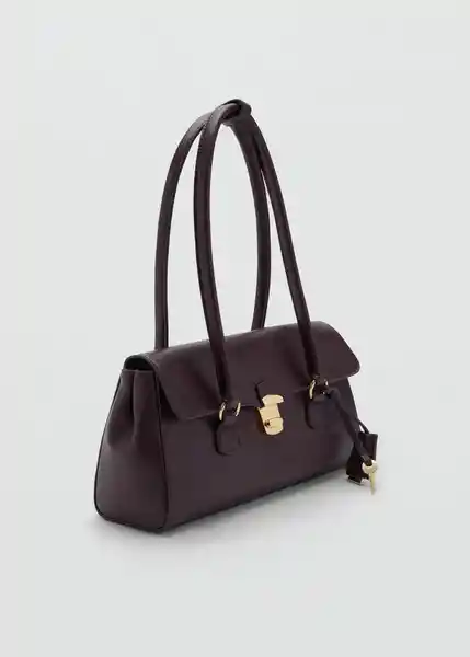 Bolso M Siena Burdeos Talla 99 Mujer Mango