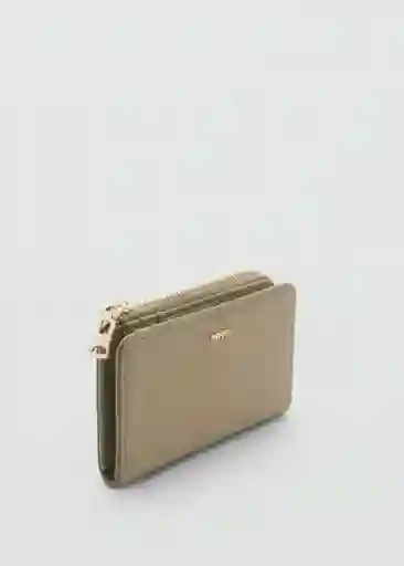 Billetera P Martes2 Khaki Talla 99 Mujer Mango