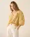 Camisa Amarillo Envejecido Medio Talla M 613G027 Esprit