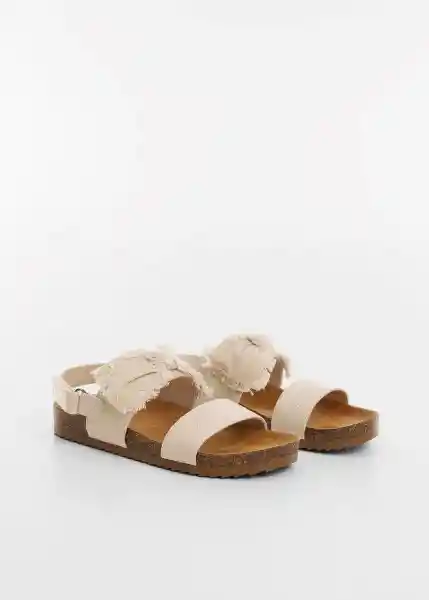 Sandalias Avis Blanco Talla 34 Niñas Mango