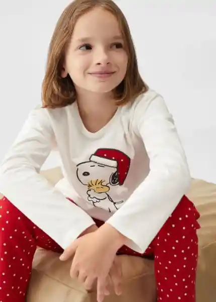 Pijama Sxmas Rojo Talla 06 Niña Mango