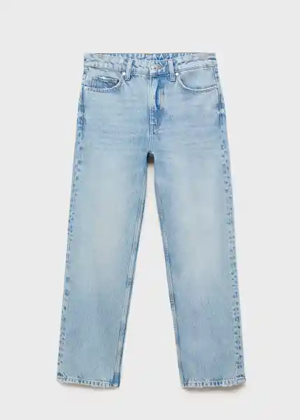 Jean Blanca Tejano Medio Talla 42 Mujer Mango
