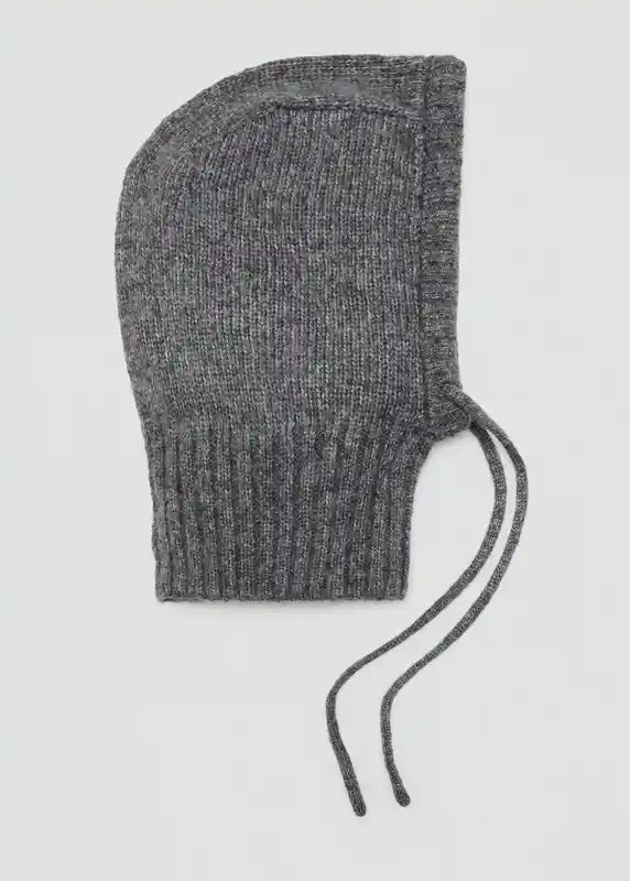 Gorro Sicily Gris Talla 99 Mujer Mango