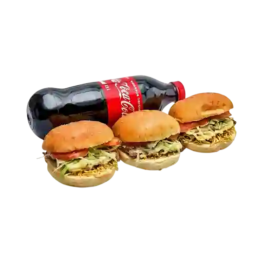 Combo Familiar Ranchera con Papitas y Gaseosa 1.5 Lts