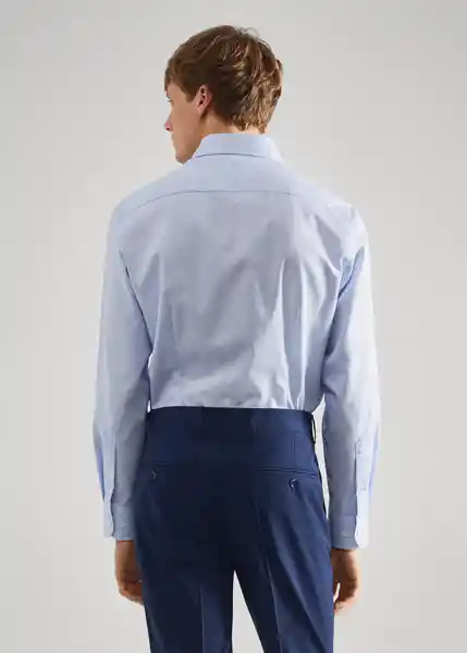 Camisa Selva Celeste Talla XXL Hombre Mango