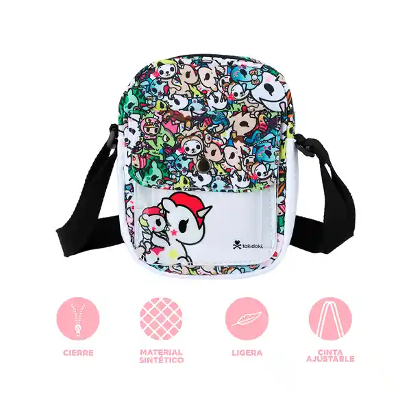 Bolso Crossbody Multiprint Serie Tokidoki Negro Miniso