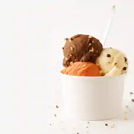 Helado de vaso.