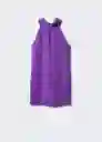 Vestido Charlot Morado Talla S Mujer Mango