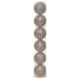 Set Bolas Plateado 12 cm 831-Mx2467-2599C Finlandek