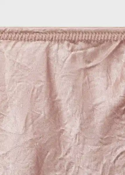 Falda Raida Rosa Pastel Talla M Mujer Mango