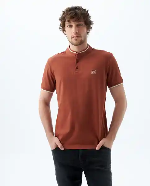 Camiseta Hombre Café Talla M 800G003_CAF181238 Americanino