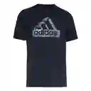 Adidas Camiseta M Fi Camo Manga Corta de Hombre Azul Talla 11.5