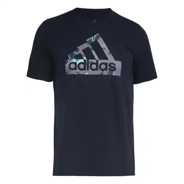 Adidas Camiseta M Fi Camo Manga Corta de Hombre Azul Talla 11.5