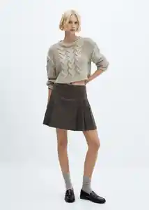 Falda Grunge Gris Talla L Mujer Mango