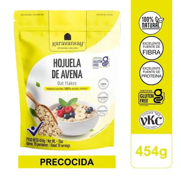 Karavansay Hojuela de Avena Libre de Gluten