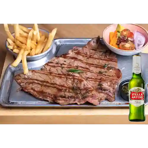 Combo Carne a la Parrilla + Stella Artois 355 ml